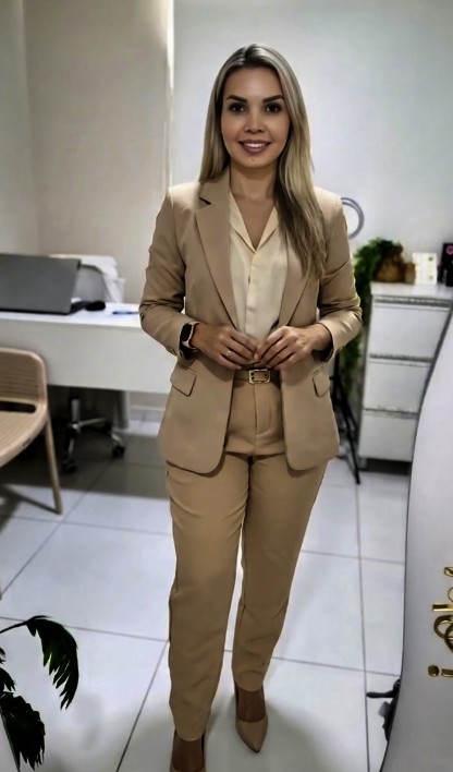 Dra. Edilaine Cristina em atendimento